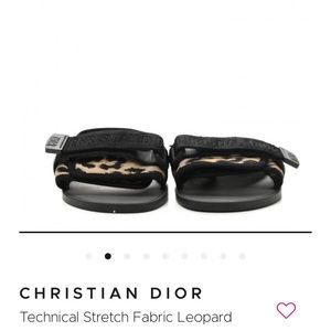 Authentic Leopard Print Dior Sandals